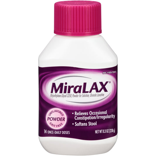 Miralax Miralax 1/4" Day; 8.3 Fluid Ounces; 3 Per Box; 4 Per Case