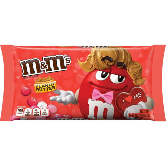 M&M's Peanut Butter Lay Down Display Ready Case Valentine; 36 Count; 1 Per Case