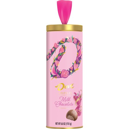 Dove Milk Chocolate Truffle Tin Tube Valentine; 6 Ounces; 6 Per Case