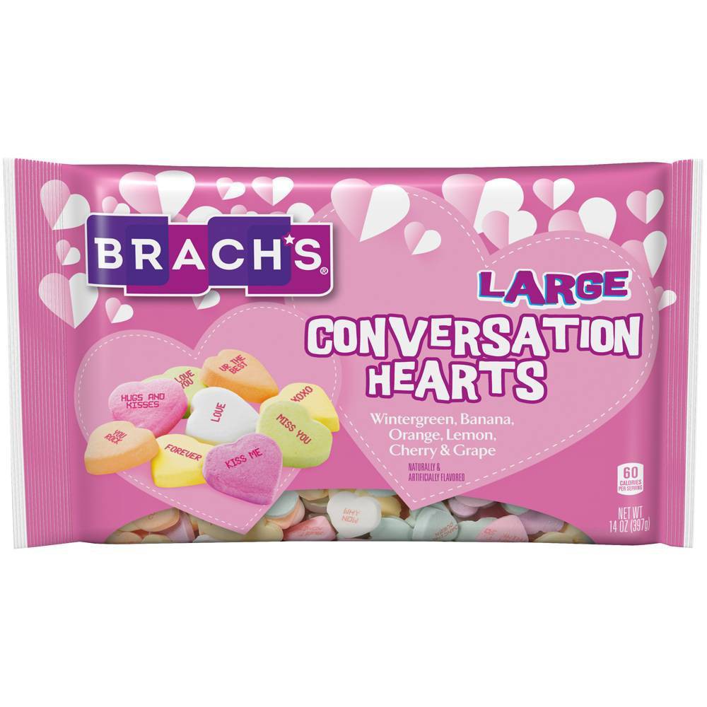 Brachs Large Conversation Heart; 14 Ounces; 12 Per Case - High Mart Wholesale