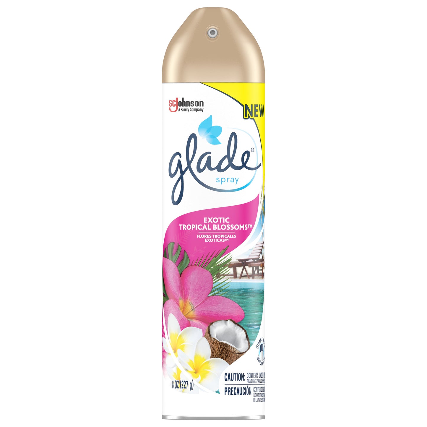 Glade Aerosol Tropical Blossom; 8 Ounces; 12 Per Case - High Mart Wholesale