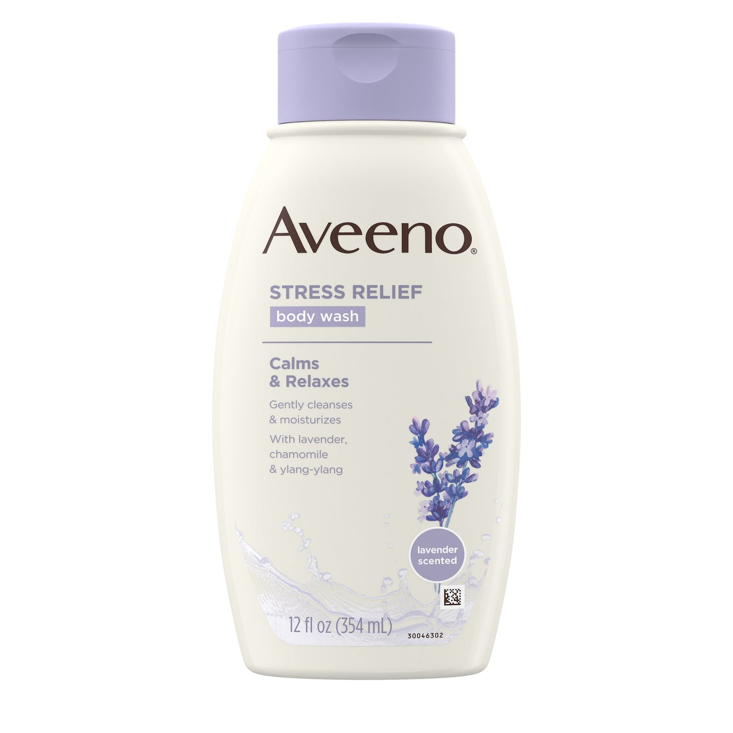 Aveeno Stress Relief Body Wash; 12 Fluid Ounces; 3 Per Box; 4 Per Case - High Mart Wholesale