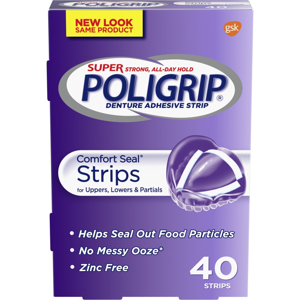 Poligrip Comfort Seal Strip; 40 Each; 6 Per Box; 4 Per Case