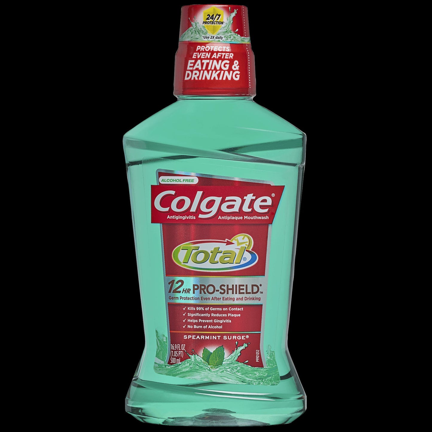 Colgate Total Advanced Pro-Shield Spearmint Surge Mouthwash; 16.9 Fluid Ounces; 6 Per Case