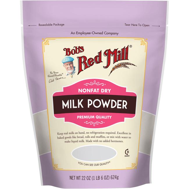 Bob's Red Mill Natural Foods Inc Nonfat Dry Milk Powder; 22 Ounce; 4 Per Case