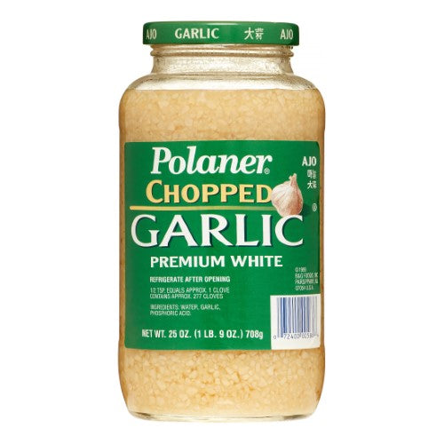 Polaner Garlic Chopped; 25 Ounce; 6 Per Case - High Mart Wholesale