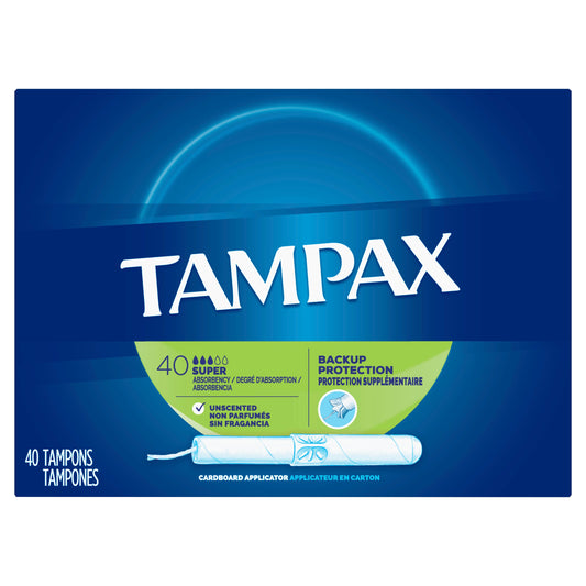 Tampax Tampon Super; 40 Count; 12 Per Case