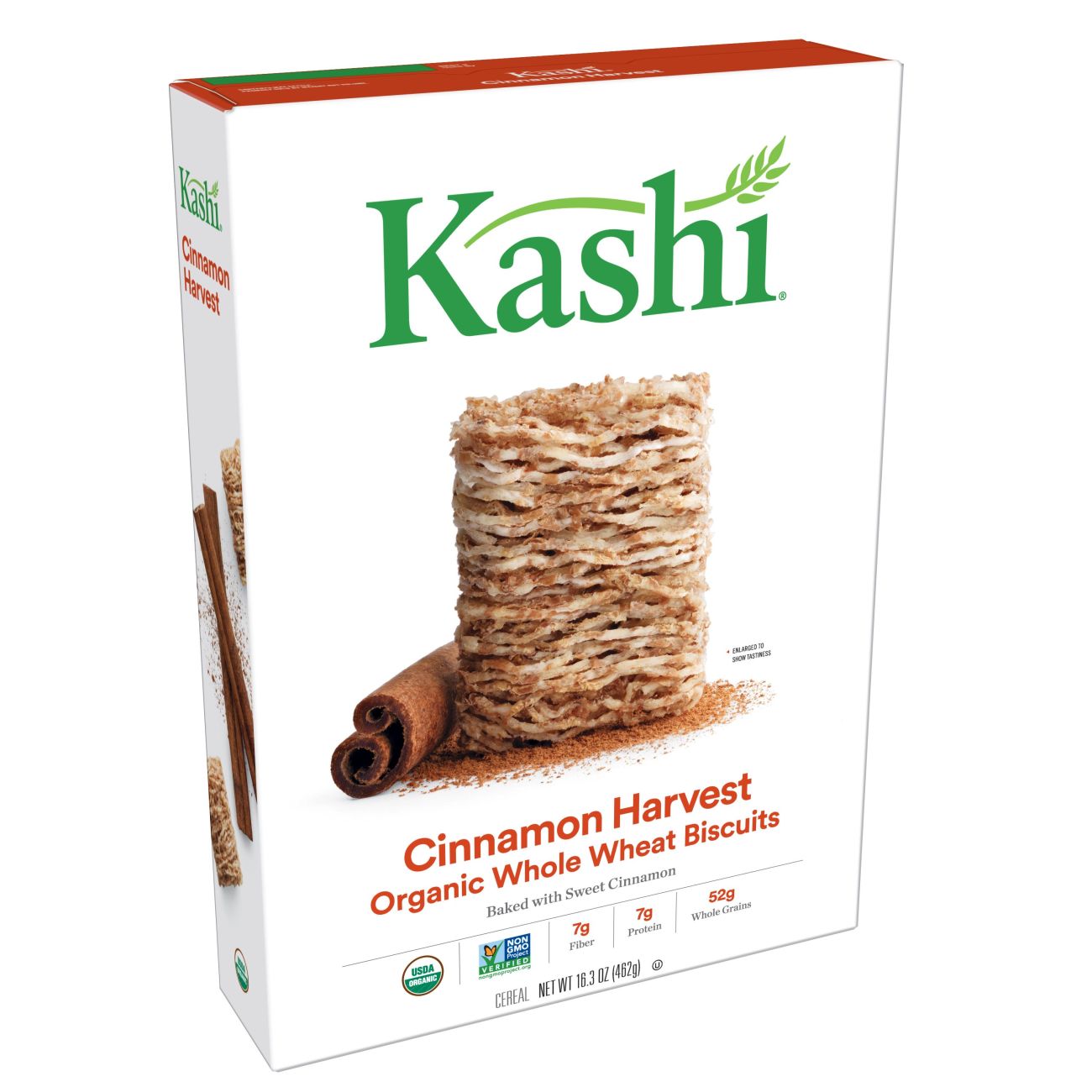 Kashi Cinnamon Harvest Organic Whole Wheat Biscuit Cereal; 16.3 Ounces; 12 Per Case