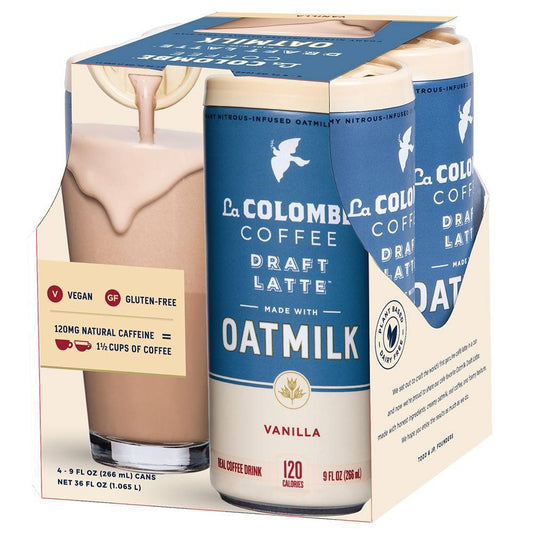 La Colombe Oat Milk Draft Latte Vanilla; 36 Fluid Ounces; 4 Per Case - High Mart Wholesale