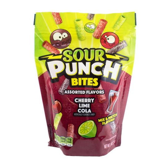 Sour Punch Bites Assorted Flavors; 3.7 Ounces; 12 Per Case - High Mart Wholesale