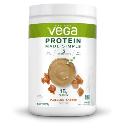 Vega Protein Made Simple Caramel Toffee; 9.1 Ounce; 12 Per Case - High Mart Wholesale