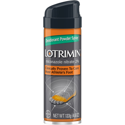 Lotrimin Athletes Foot Deodorant Powder Spray; 1 Piece; 3 Per Box; 12 Per Case