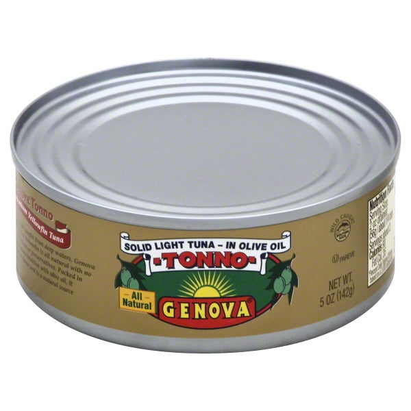 Genova Solid Light Narrow Base Yellowfin Tuna; 5 Ounces; 24 Per Case - High Mart Wholesale