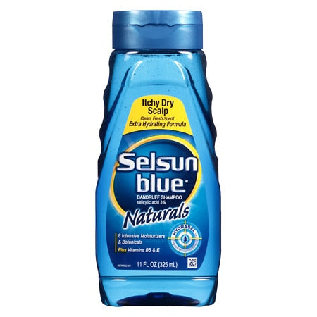 Selsun Blue Naturals Itchy Dry Dandruff Shampoo; 11 Fluid Ounce; 4 Per Box; 6 Per Case