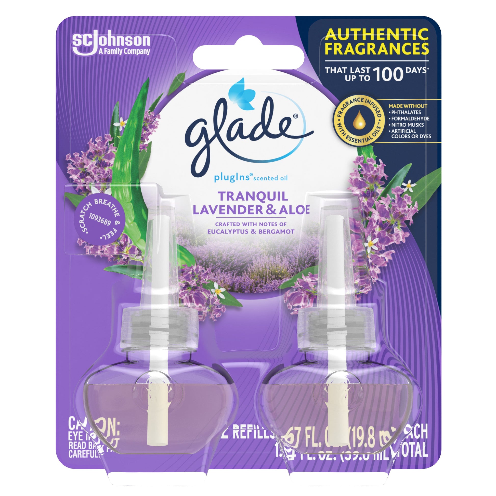 Glade Refills Tranquil Lavender Aloe; 1.34 Fluid Ounce; 6 Per Case - High Mart Wholesale