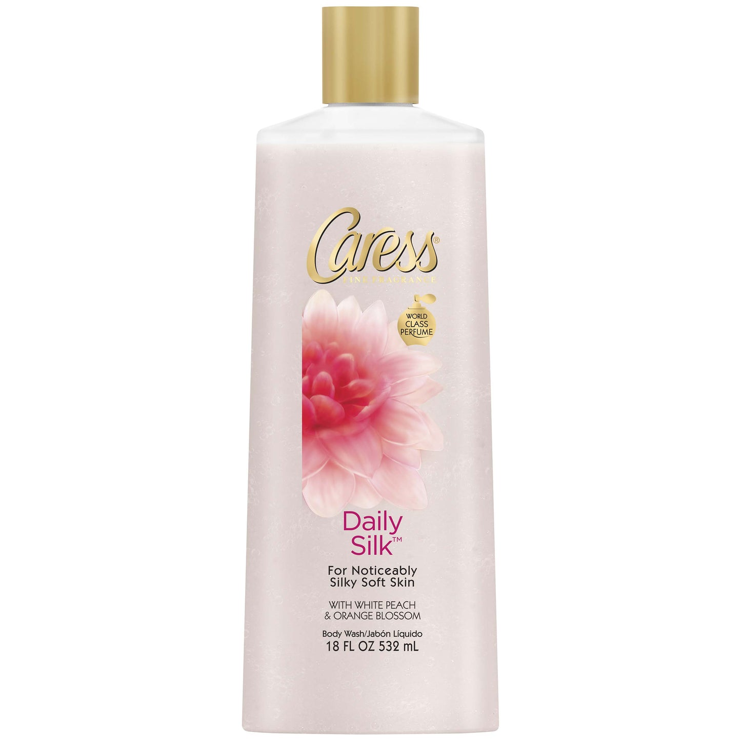 Caress Body Wash Daily Silk; 18 Fluid Ounces; 6 Per Case