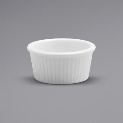 Oneida 9.5 Inch Buffalo Cream White Narrow Rim Plate; 24 Each; 1 Per Case - High Mart Wholesale