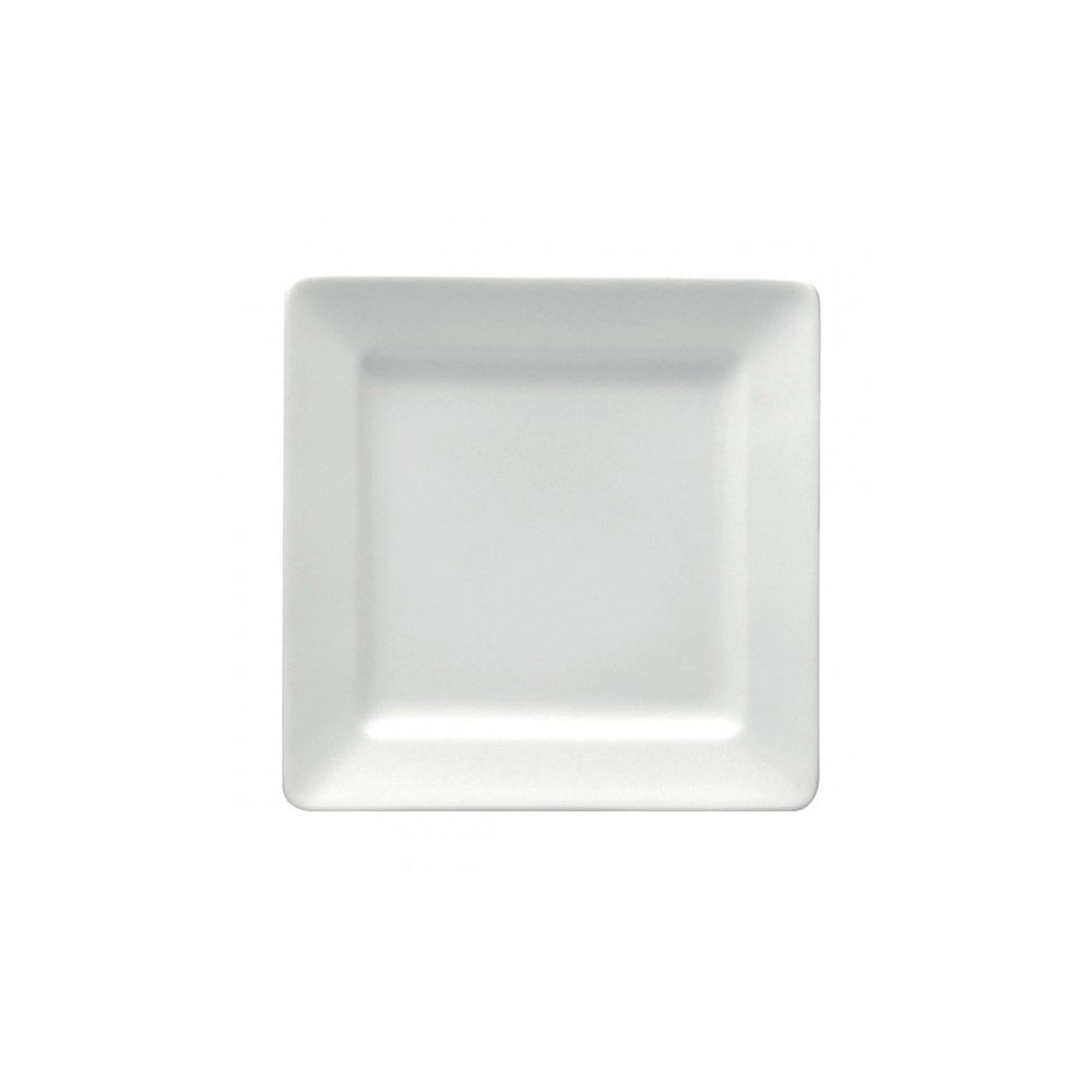 Oneida Bright White Plate Square 7 1/2"; 36 Each; 1 Per Case - High Mart Wholesale