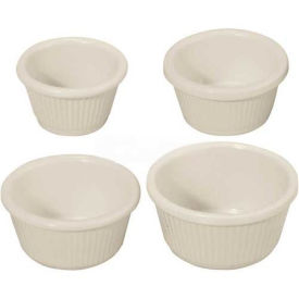 Winco Two Ounce Fluted Ramekin Bone; 1 Dozen; 8 Per Case - High Mart Wholesale