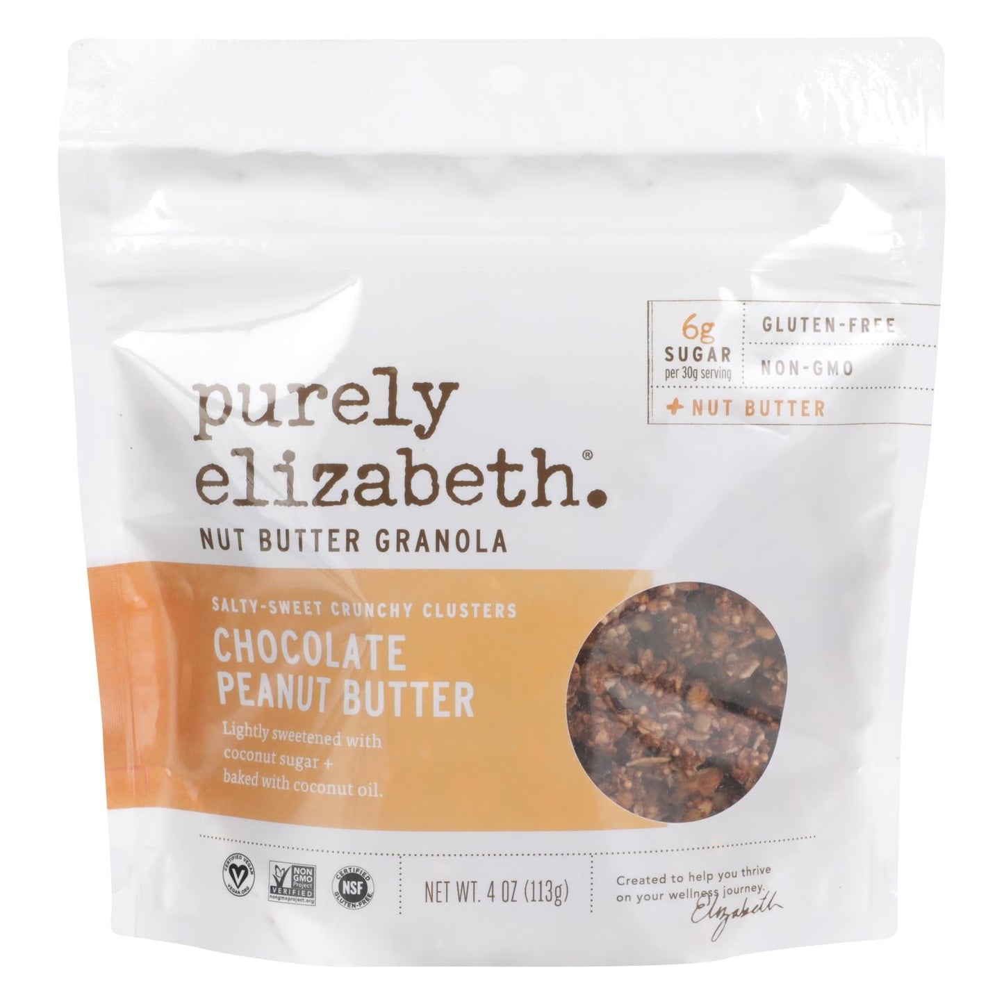 Purely Elizabeth Granola Snack Pack Chocolate Sea Salt & Peanut Butter; 1 Each; 10 Per Case - High Mart Wholesale