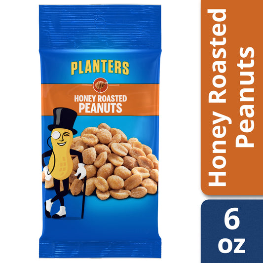 Planters Honey Roasted Peanuts; 6 Ounces; 12 Per Case