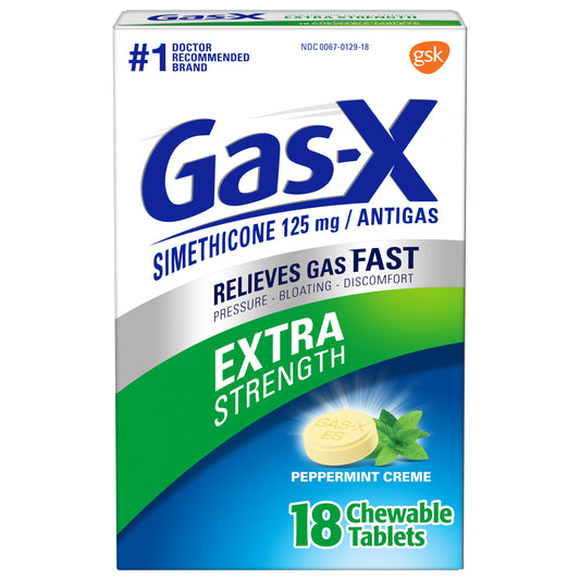 Gas-X Peppermint Creme Tablets; 18 Each; 6 Per Box; 4 Per Case