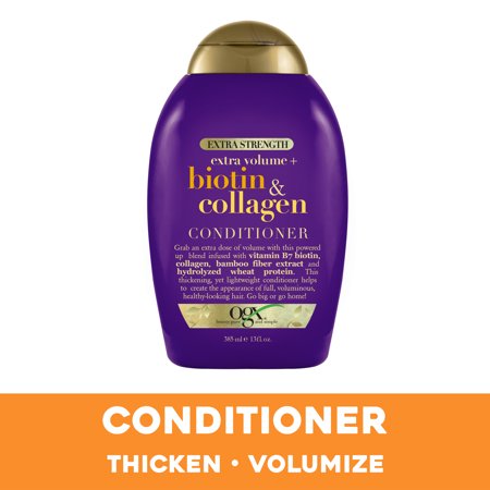 Ogx Biotin & Collagen Extra Strength Conditioner; 385 Milileter; 4 Per Case - High Mart Wholesale