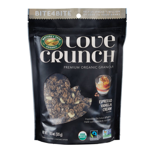 Love Crunch Espresso Vanilla Cream Organic Granola Pouch; 11.5 Ounce; 6 Per Case - High Mart Wholesale