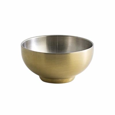 Front Of The House Matte Brass Harmony Bowl; 6 Each; 1 Per Case - High Mart Wholesale