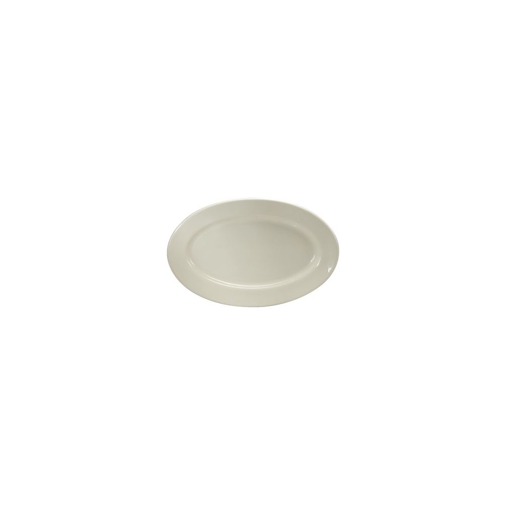 Buffalo 13 5/8 Inch Buffalo Cream White Rolled Edge Platter; 12 Each; 1 Per Case - High Mart Wholesale