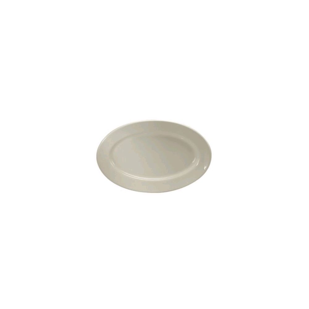 Oneida Buffalo Cream White Platter Rolled Edge 9 3/8"; 24 Each; 1 Per Case - High Mart Wholesale