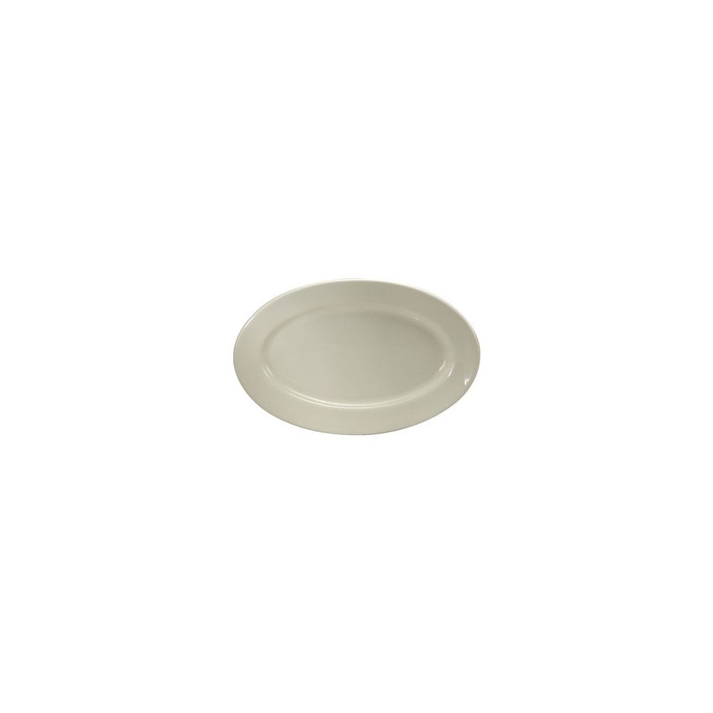 Oneida 11.5 Inch Buffalo Cream White Rolled Edge Platter; 12 Each; 1 Per Case - High Mart Wholesale