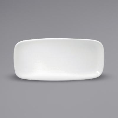 Oneida Buffalo Cream White Platter Rectangle 10"X5"; 24 Each; 1 Per Case - High Mart Wholesale