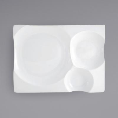Front Of The House 12" X 9" Harmony Bento Plate; 4 Each; 1 Per Case - High Mart Wholesale