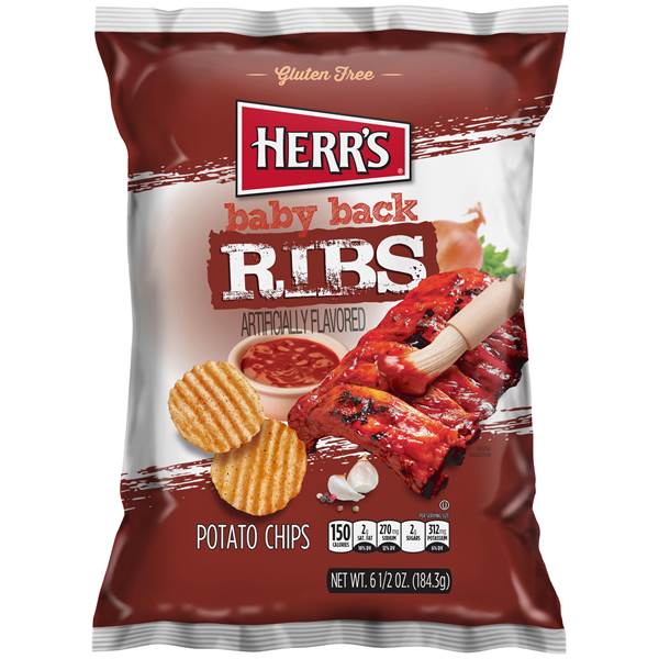 Herr Foods Inc Baby Back Rib; 6 Ounce; 12 Per Case - High Mart Wholesale