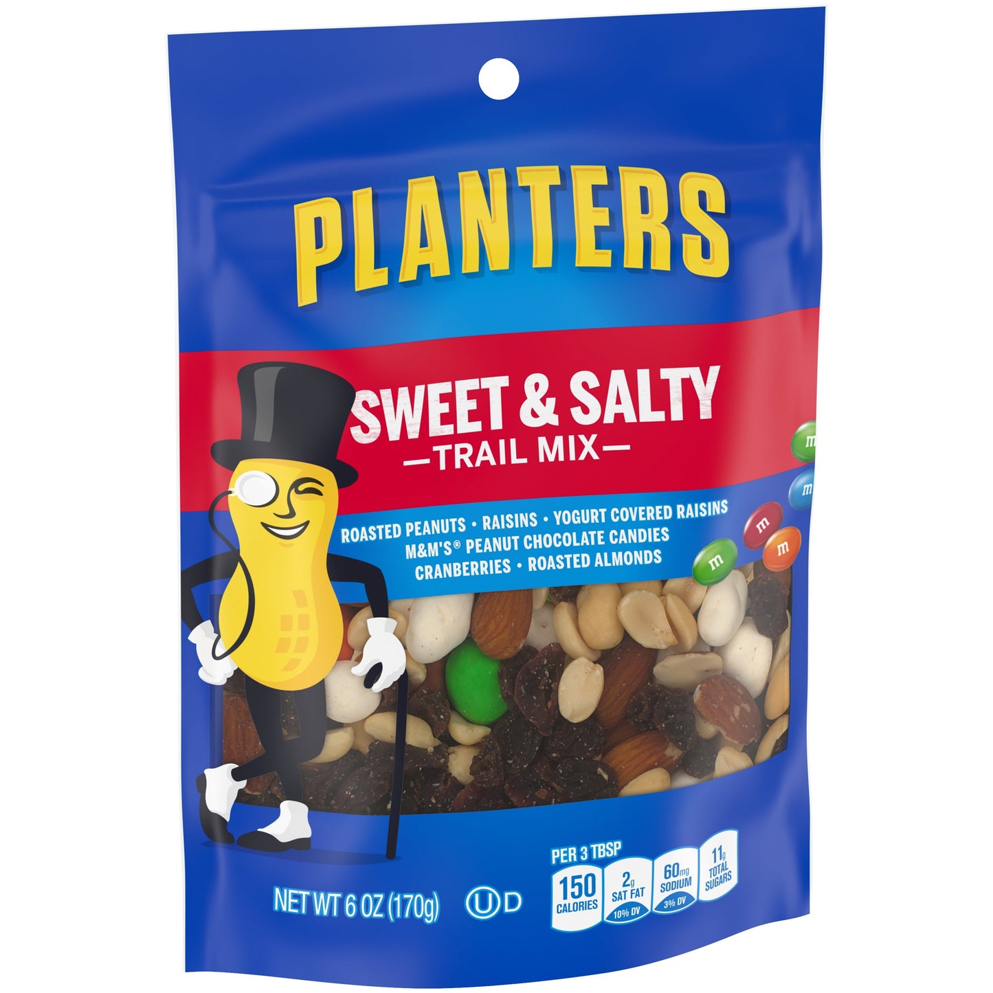 Planters Sweet Nut Trail Mix Snack; 6 Ounces; 12 Per Case