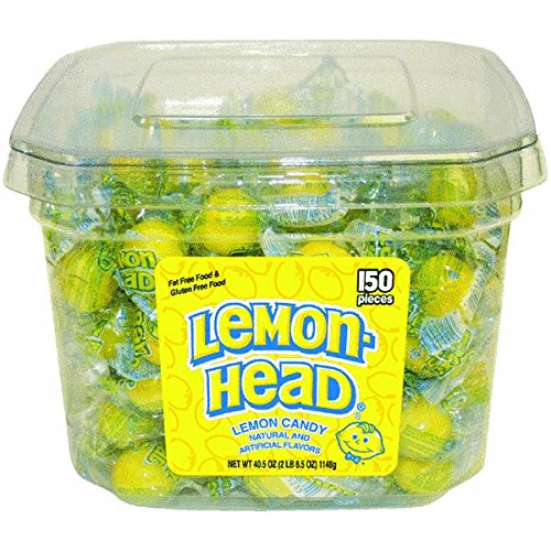 Lemonhead Candy Tubs; 0.27 Ounce; 150 Per Box; 4 Per Case - High Mart Wholesale