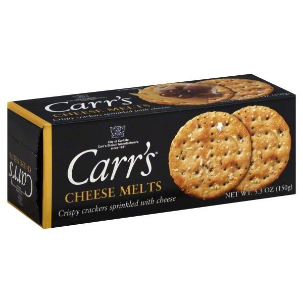 Carrs Cheese Melts Crackers; 5.3 Ounces; 12 Per Case - High Mart Wholesale