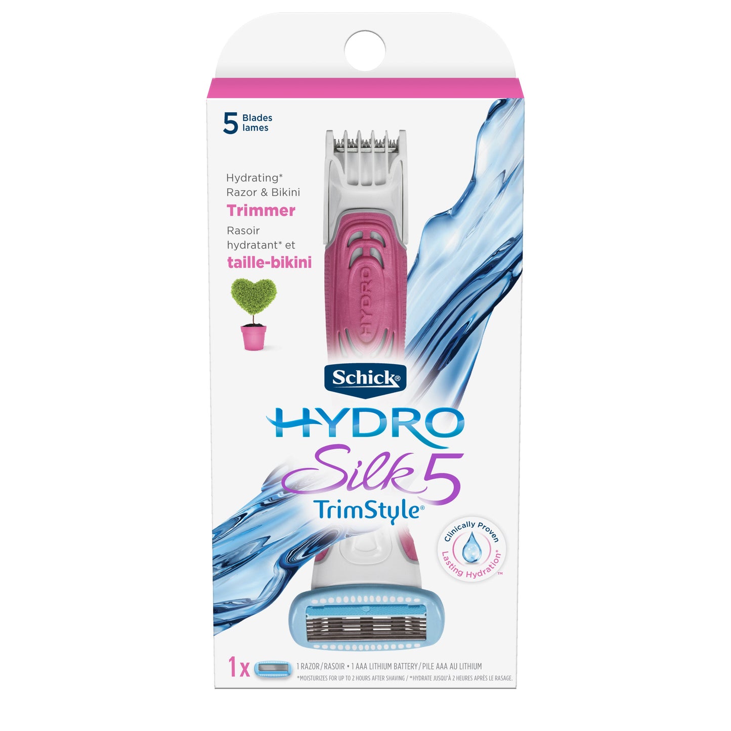 Schick Hydro Silk Razor Trim; 1 Count; 3 Per Box; 4 Per Case - High Mart Wholesale