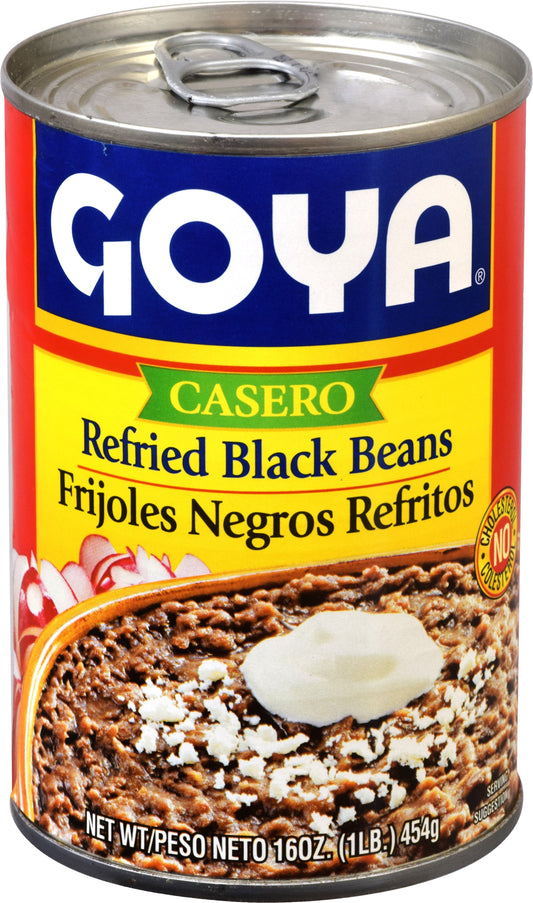 Goya Black Refried Beans; 16 Ounces; 12 Per Case