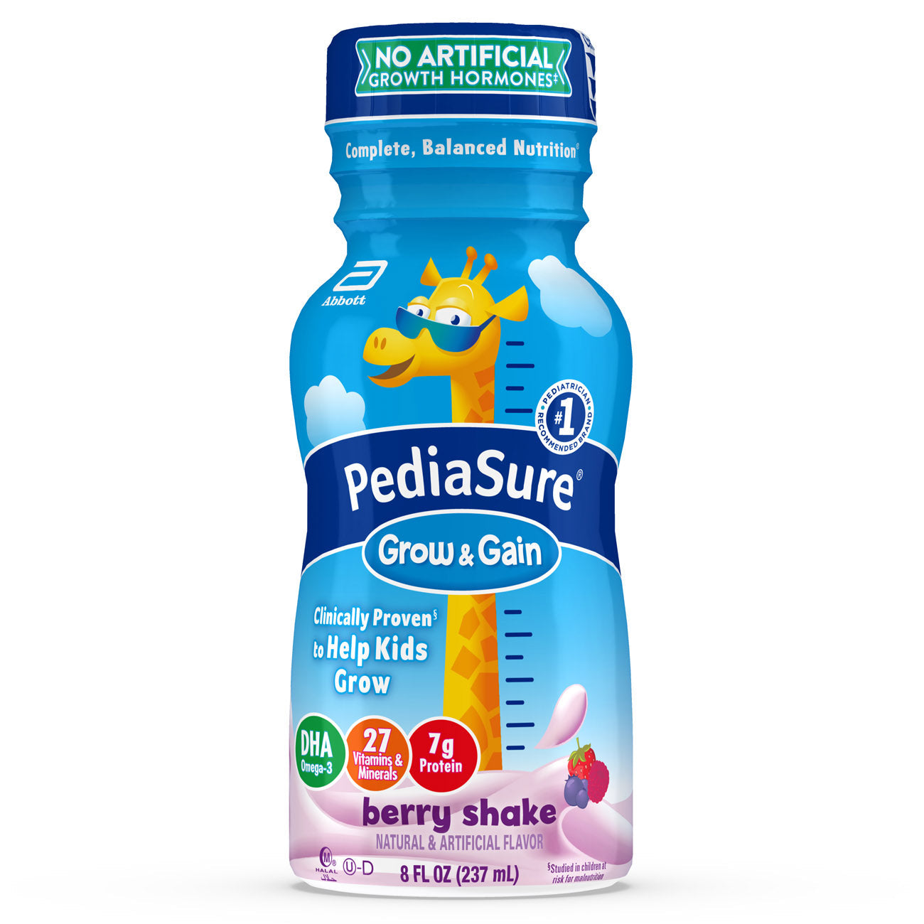 Pediasure Chocolate 8 Ounce Bottle Fiber; 8 Fluid Ounces; 6 Per Box; 4 Per Case - High Mart Wholesale