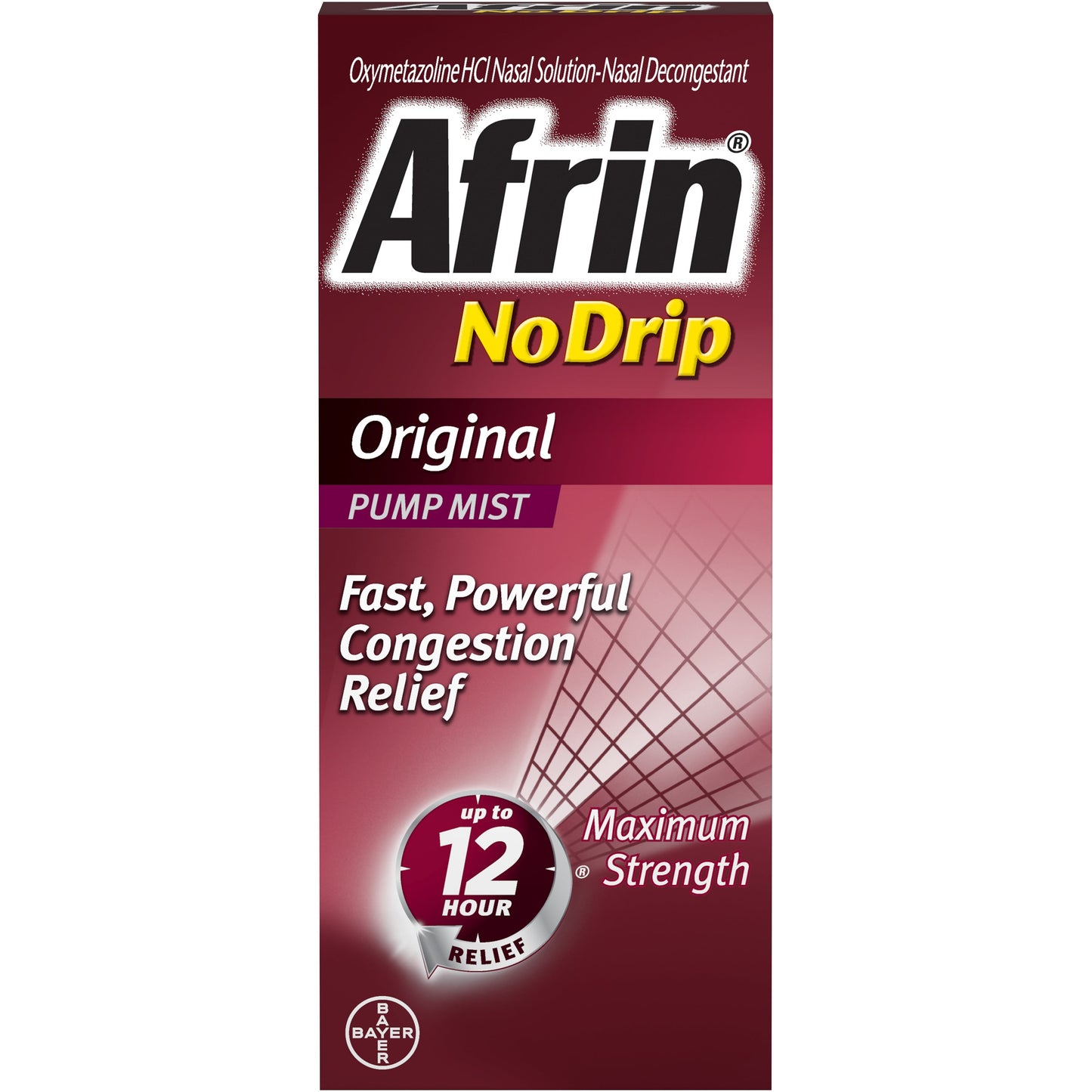 Afrin No-Drip Original Pump Mist 12 Hour; 0.51 Fluid Ounces; 6 Per Box; 6 Per Case