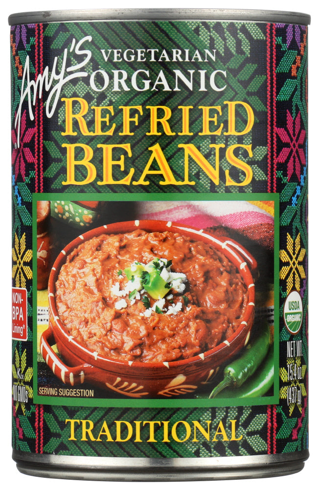 Amy's Refried Beans Traditional Organic; 15.4 Ounce; 12 Per Case - High Mart Wholesale