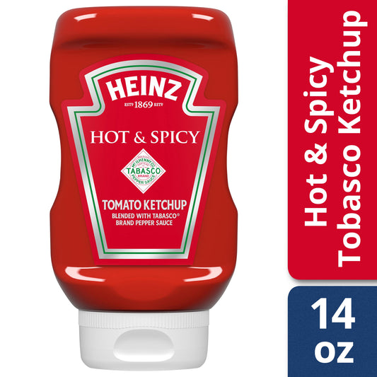 Heinz Hot And Spicy Ketchup Bottle; 14 Ounce; 6 Per Case