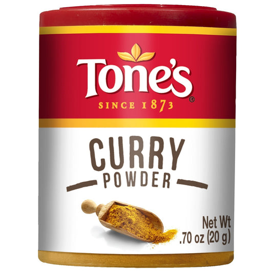 Tones Spice Curry Powder .7 Ounce; 0.7 Ounces; 6 Per Box; 24 Per Case - High Mart Wholesale