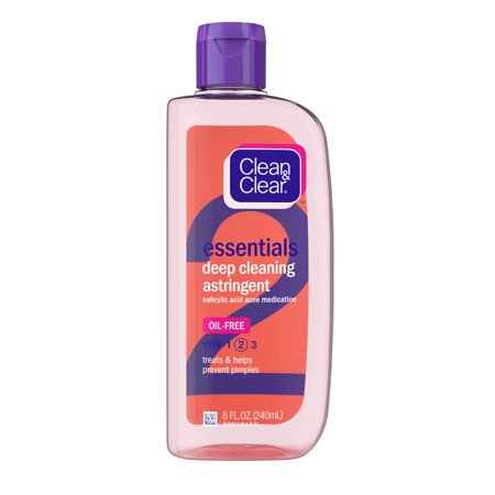 Clean & Clear Essentials Deep Cleansing Oil Free Astringent; 8 Fluid Ounces; 3 Per Box; 8 Per Case - High Mart Wholesale