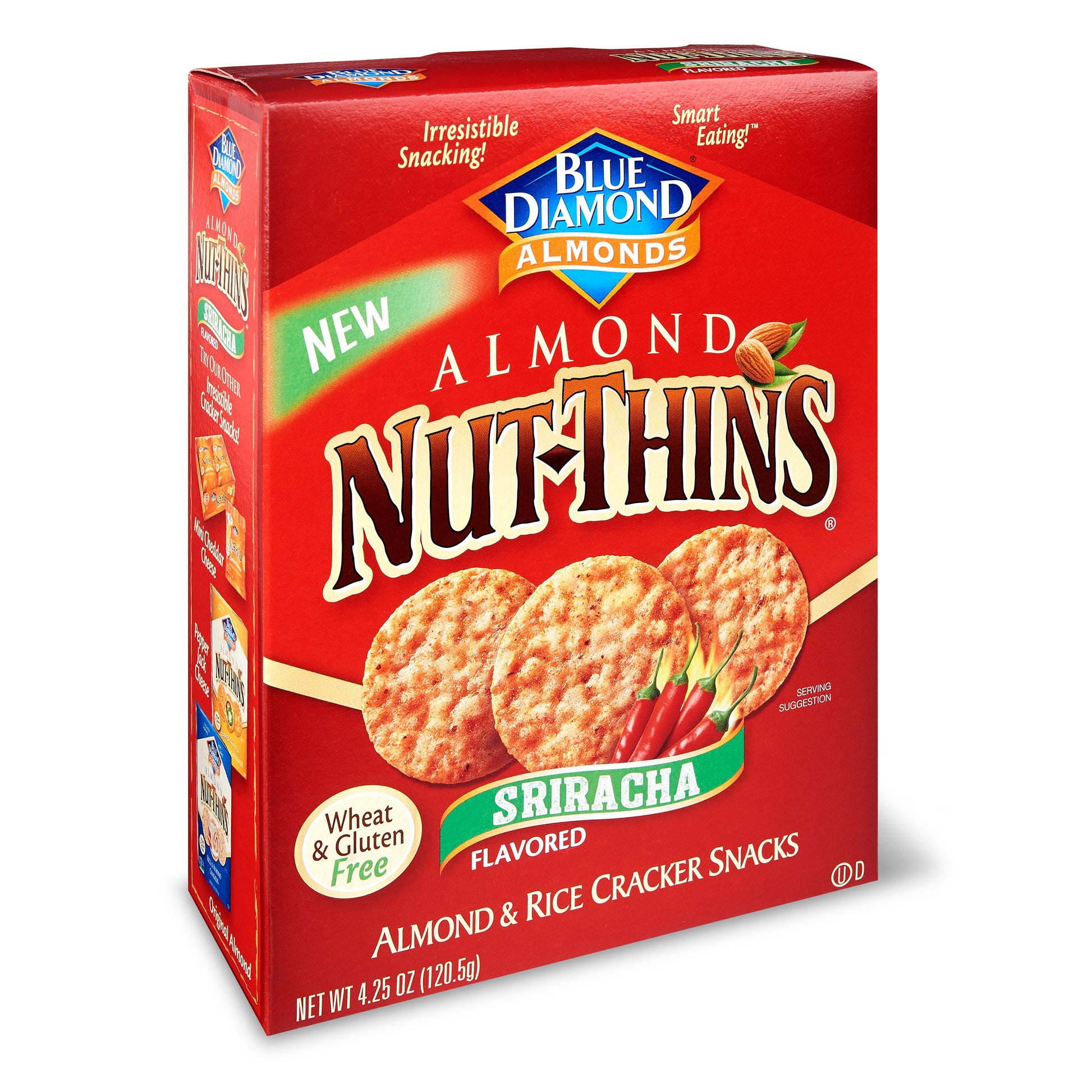 Blue Diamond Nut Thins Sriracha; 4.25 Ounce; 6 Per Case - High Mart Wholesale
