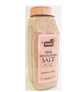 Badia Pink Himalayan Salt; 40 Ounce; 6 Per Case