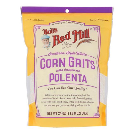 Bob's Red Mill Natural Foods Inc Grits Corn White; 24 Ounces; 4 Per Case