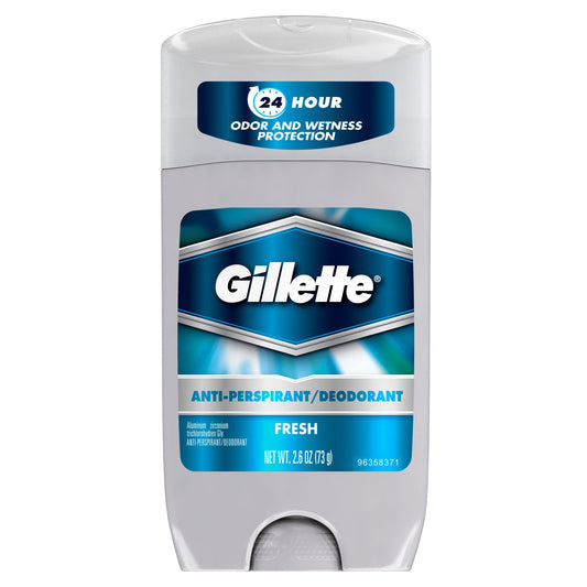 Gillette Deodorant Solid Fresh; 2.6 Ounces; 6 Per Box; 2 Per Case - High Mart Wholesale